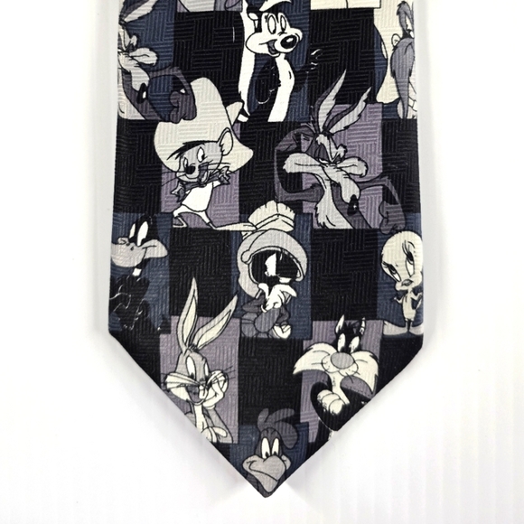 LONNEY TUNES MANIA Men's Tie Vtg Classic Polyester Cartoon Print.Size 57 in - Picture 1 of 4